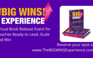 the big wins experience, virtual book release event, productivity, profitability, sustainability, business coaching, business coach book, ceos winning playbook, wendyybailey, coaches